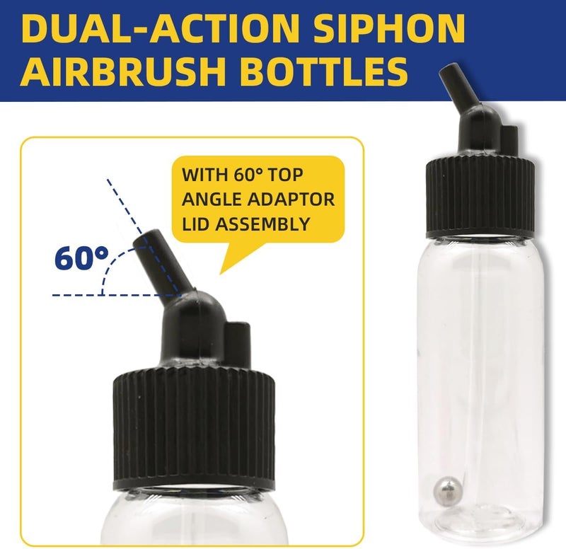 OPHIR 30ML Dual-Action Plastic Bottles with Caps - Image 2